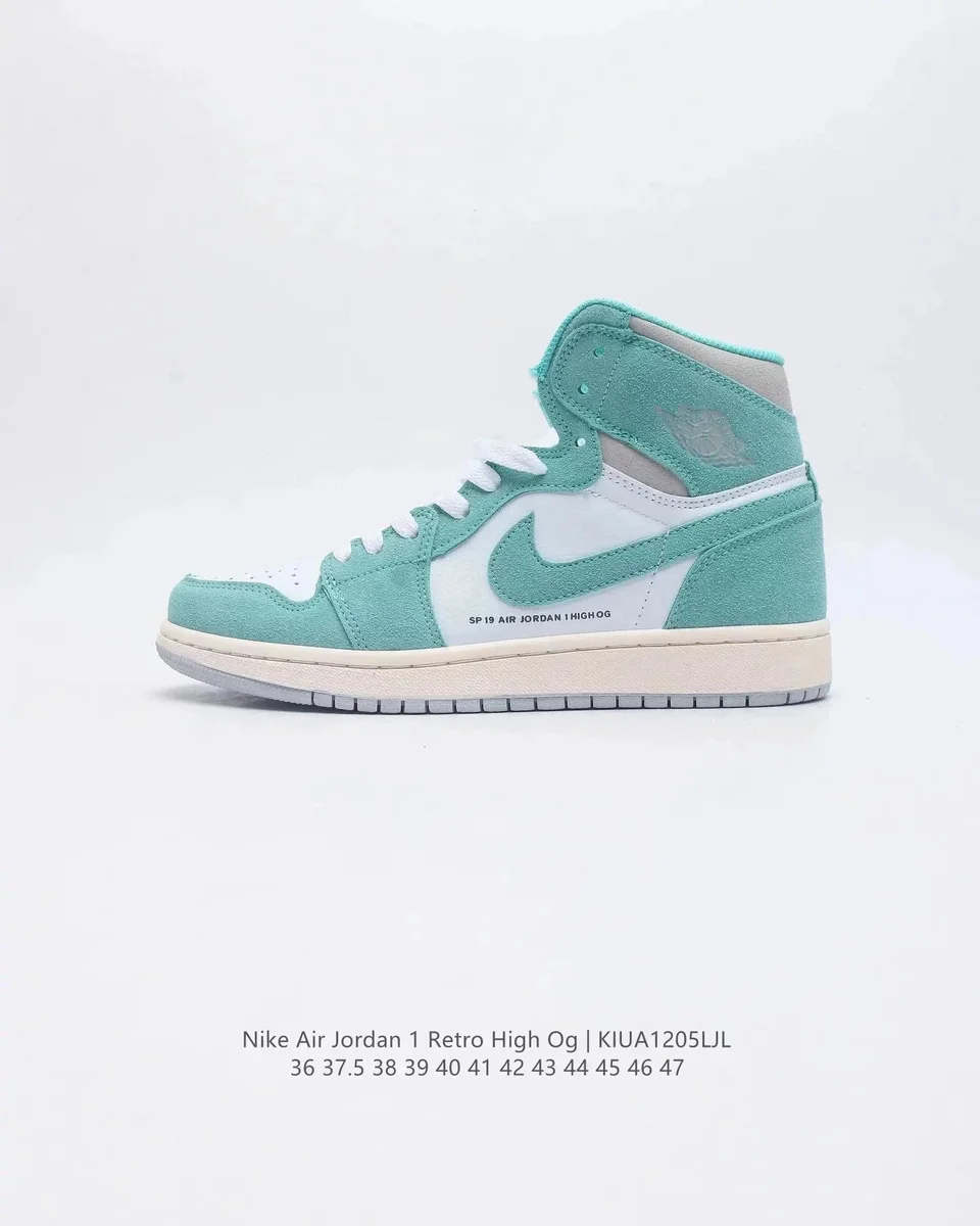 Jordan Nike Air Jordan 1 Retro High OG Triple Green Sneakers Green - 1