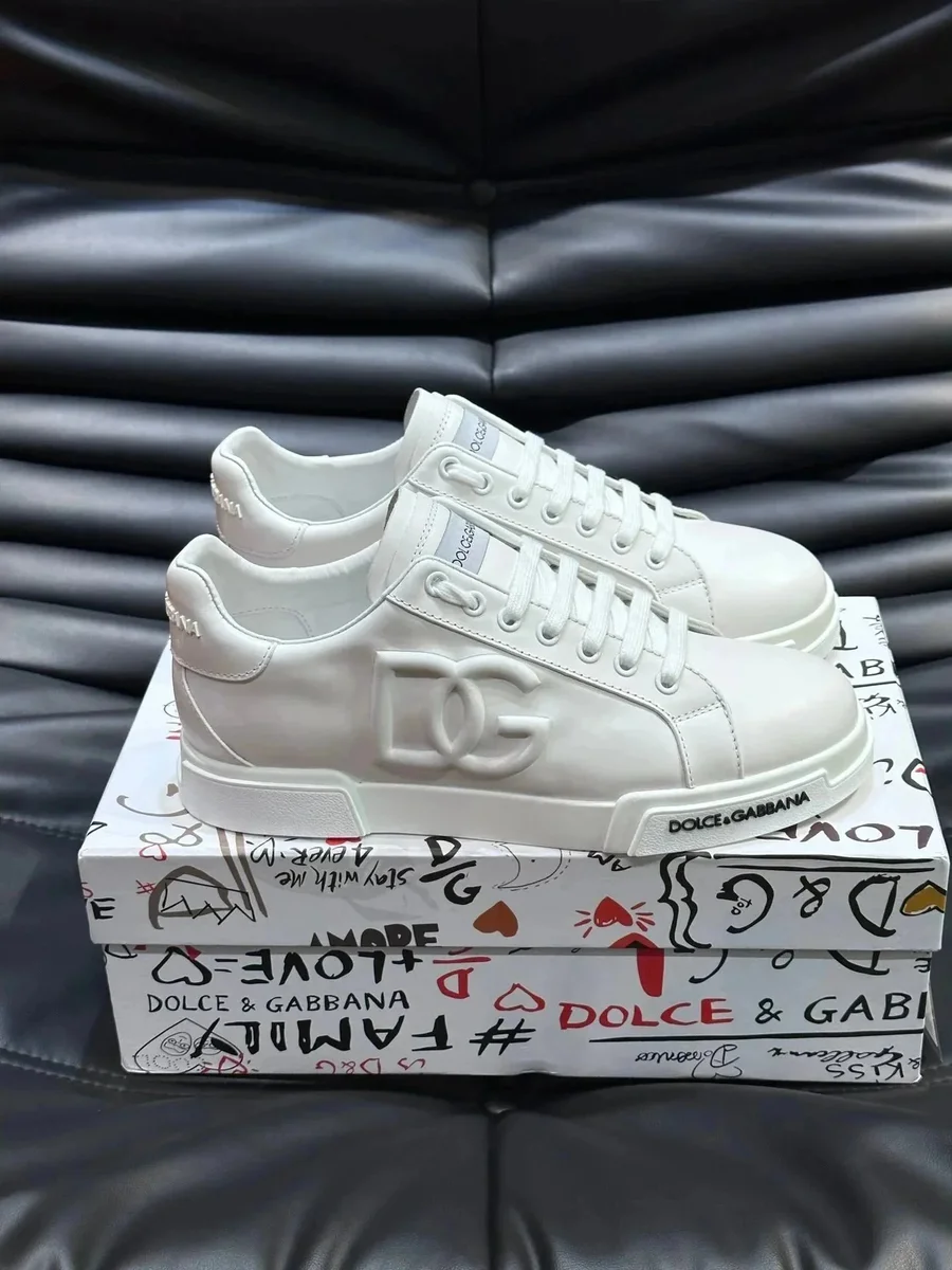 Dolce & Gabbana Dolce & Gabbana White DG Logo Sneakers White - 1