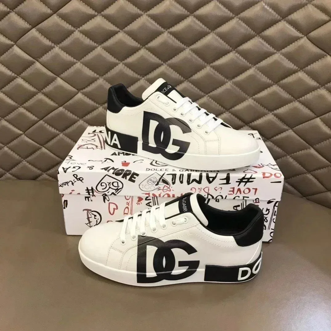 Dolce & Gabbana Dolce & Gabbana DG Logo White & Black Sneakers White - 1