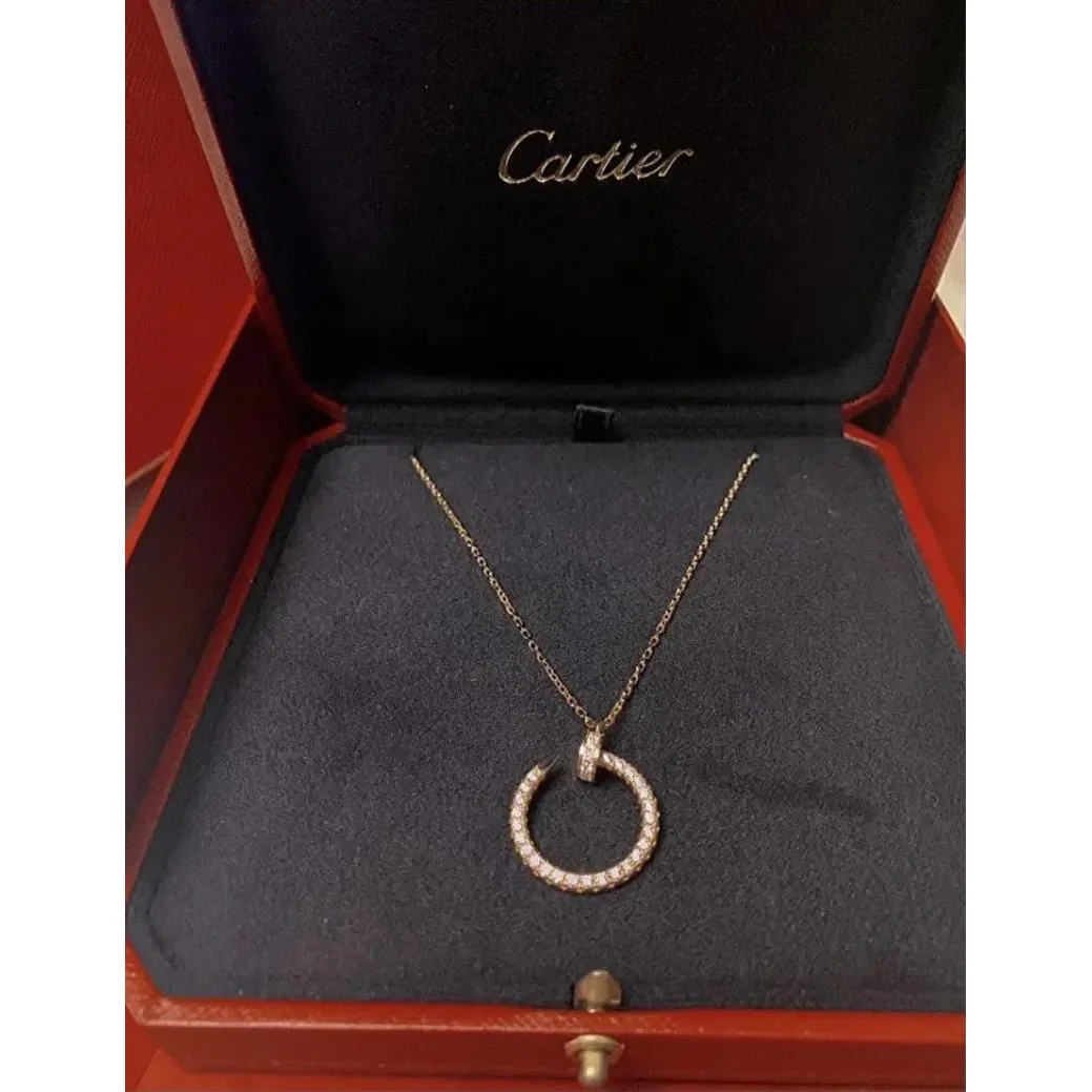 Cartier Cartier Love Necklace Gold Diamond Ring Pendant Gold - 1