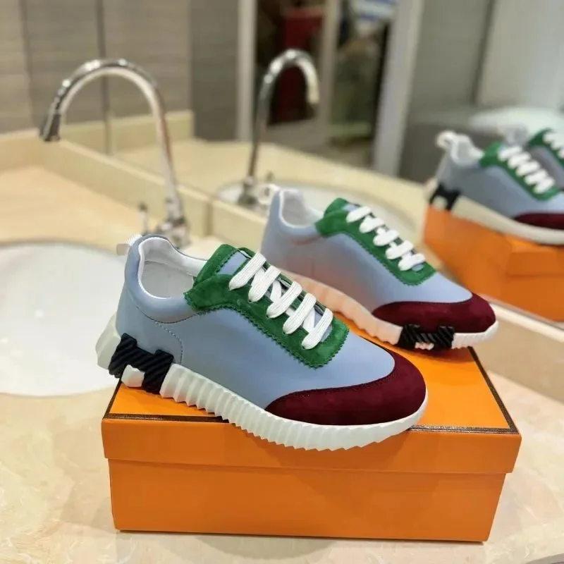Other Unisex Colorblock Sneakers Blue - 1