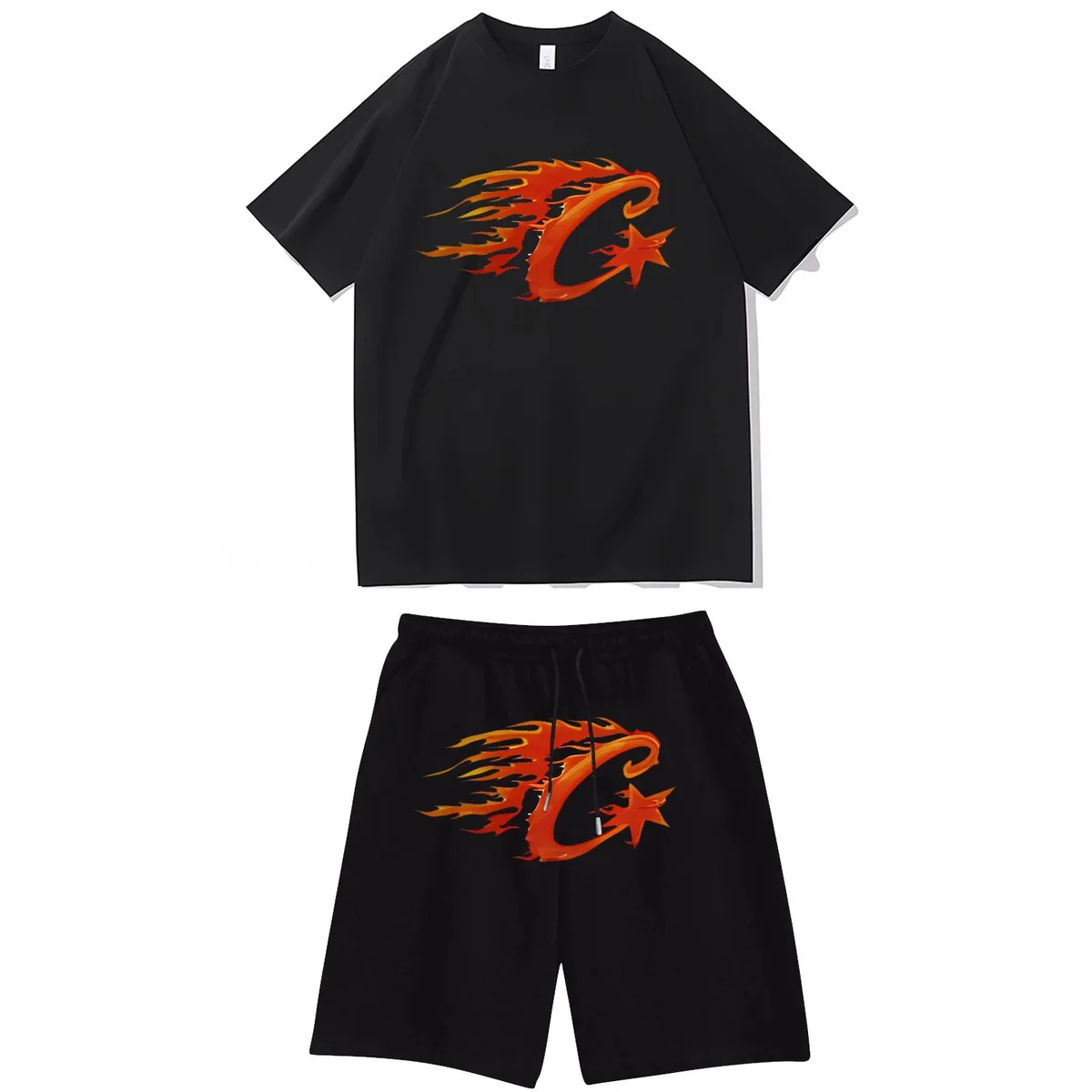 Other Black Flame 'C' Co-ord Set Black - 1