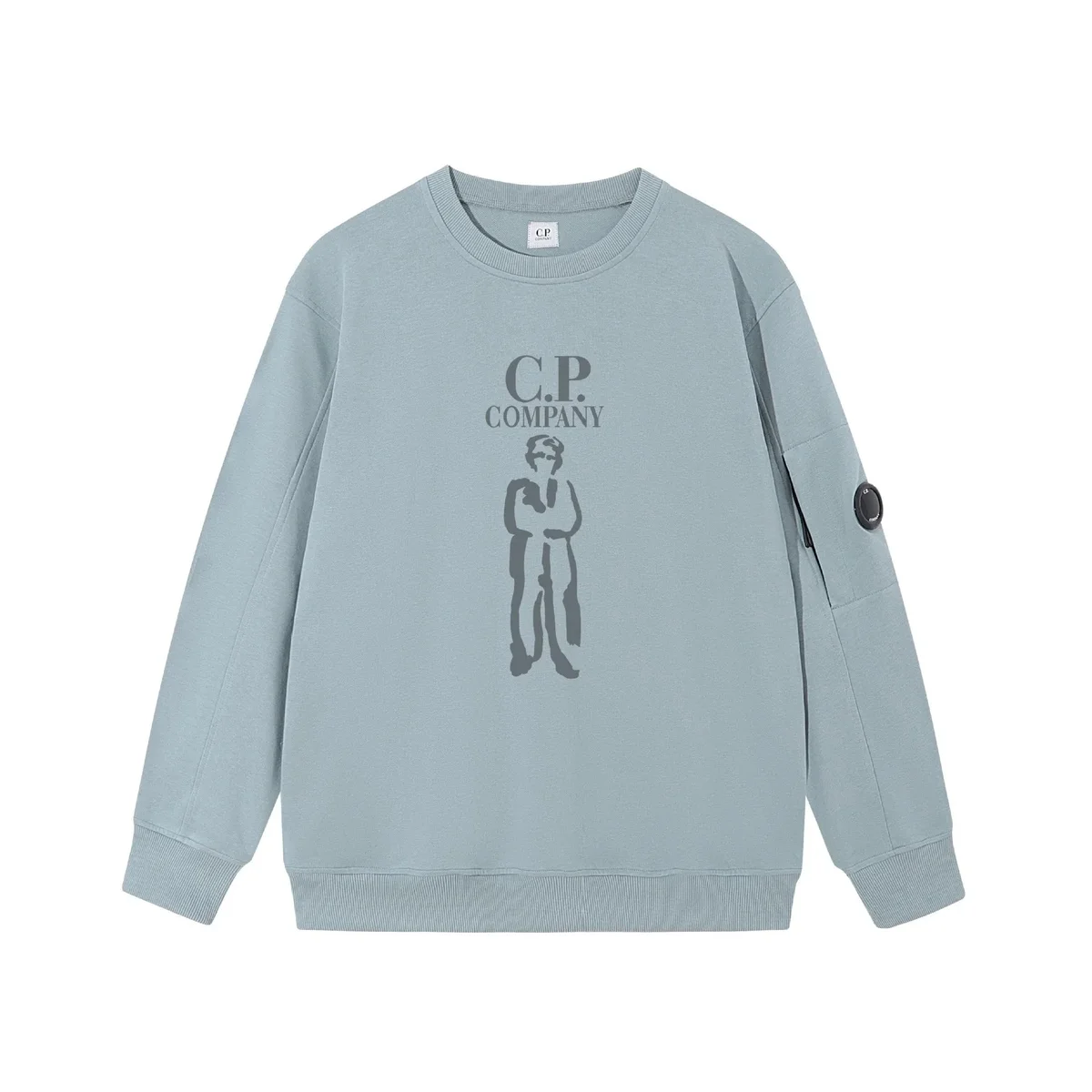 CP Company C.P. Company Light Blue Graphic Sweatshirt Blue - 1