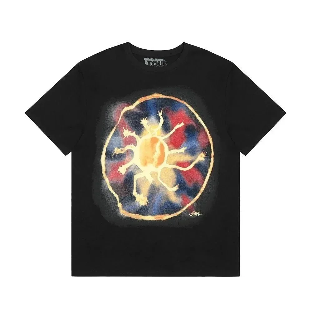 Other Black Abstract Print T-Shirt Black - 1