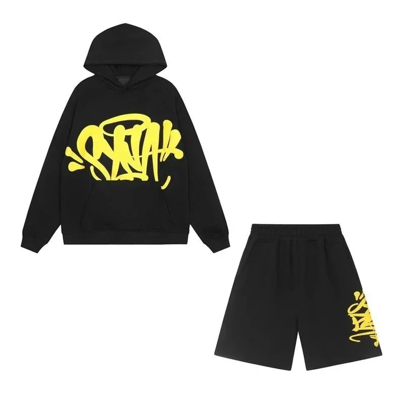 Other Co-ord Set with Yellow Graffiti Print Black - 1