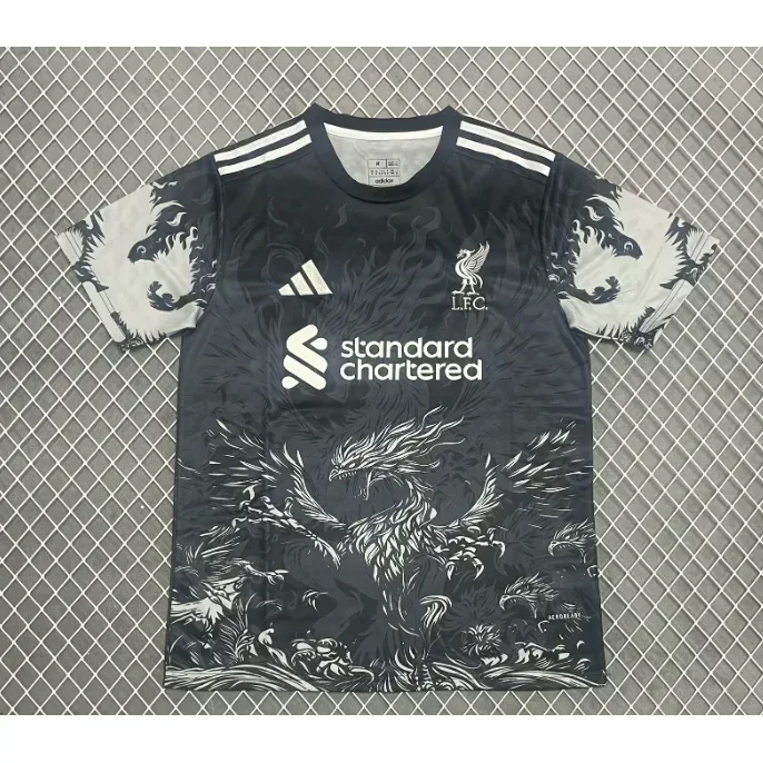 Adidas Adidas Liverpool FC Jersey Black White Football Shirt Black - 1