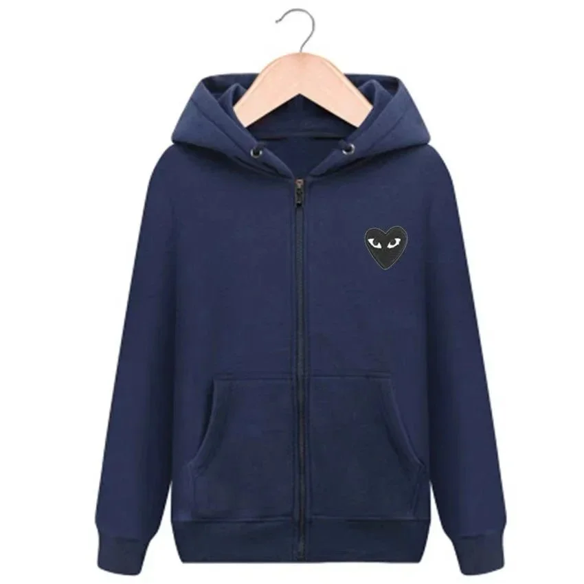 Comme des Garçons Comme des Garçons Play Navy Zip-Up Hoodie Navy - 1
