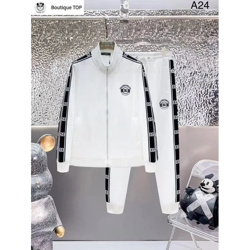 Dolce & Gabbana Dolce & Gabbana White DG Logo Tracksuit Set White - 1