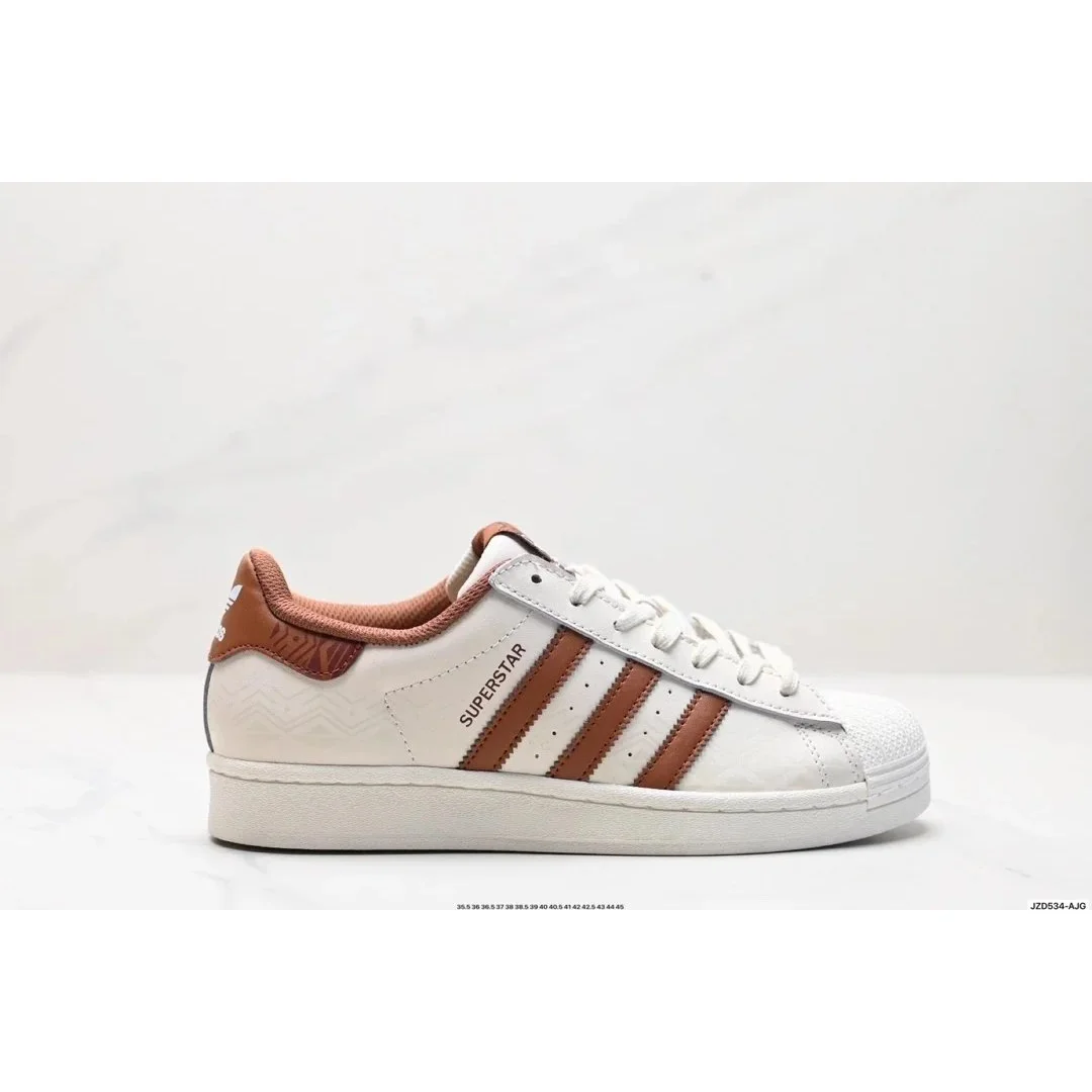Adidas Adidas Superstar White Brown Sneakers White - 1