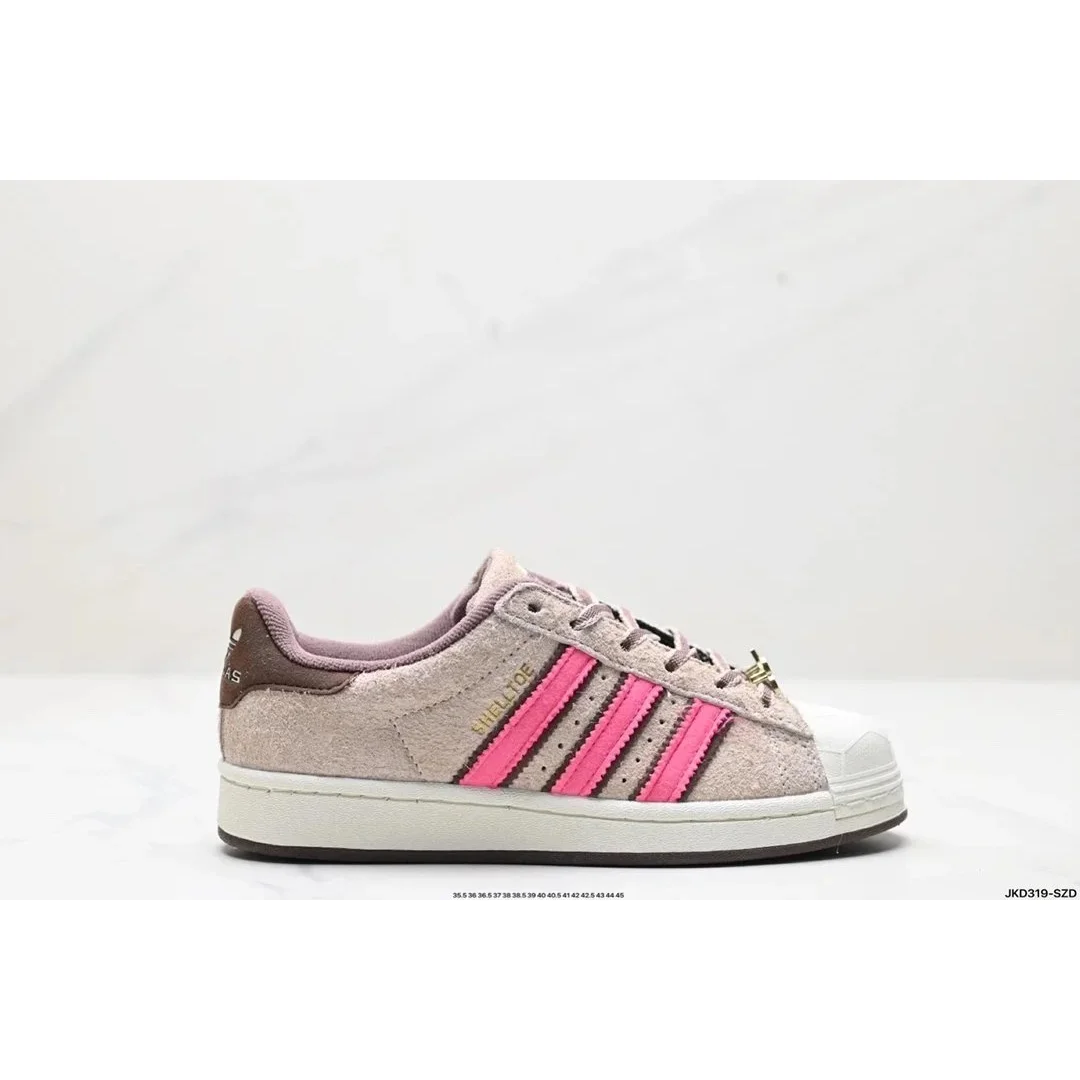 Adidas Adidas Superstar Shell Toe Beige/Pink Sneakers Beige - 1