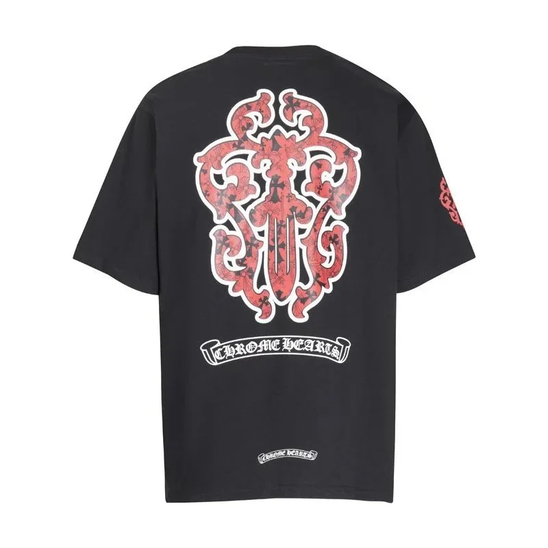 Chrome Hearts Chrome Hearts Black Floral T-Shirt Black - 1