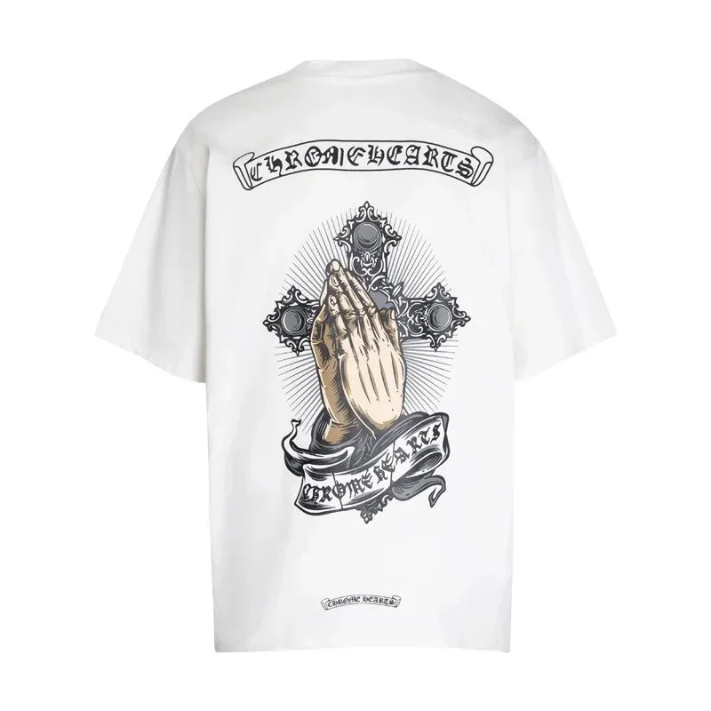 Chrome Hearts Chrome Hearts White Hands Cross T-Shirt White - 1