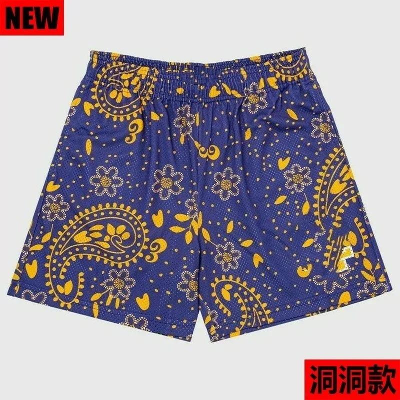 Other Patterned Shorts Blue Yellow Floral Print Blue - 1