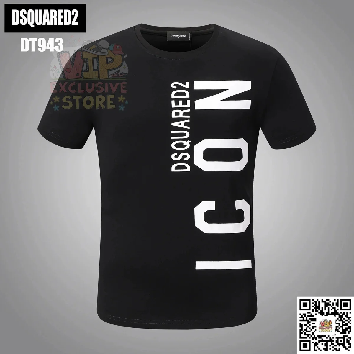 DSQUARED2 DSQUARED2 Icon DT943 Black T-Shirt Black - 1