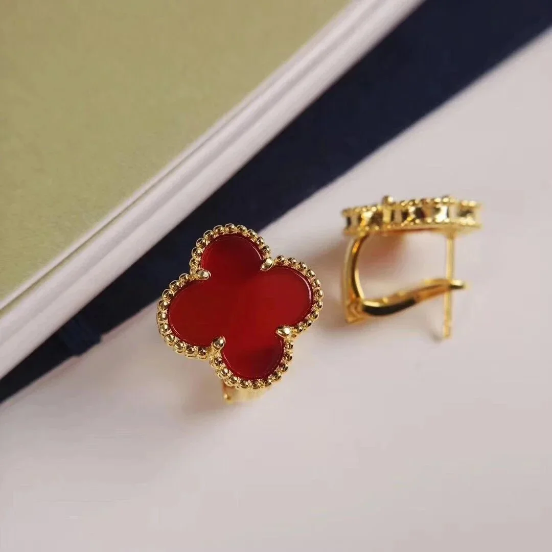 Van Cleef & Arpels Van Cleef & Arpels Alhambra Red Gold Earrings Red - 1