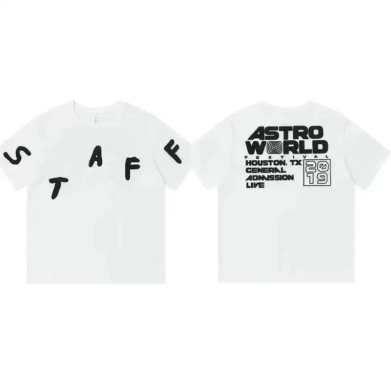 Other White 'Astro World 2019' Staff T-Shirt White - 1
