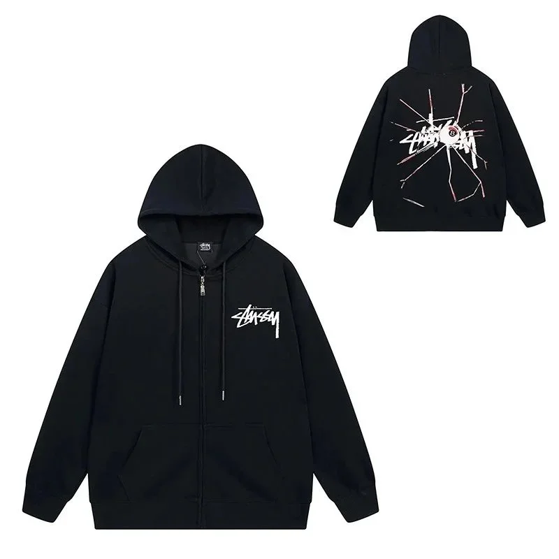 Stussy Stussy Black 'Zombie' Zip-Up Hoodie Black - 1