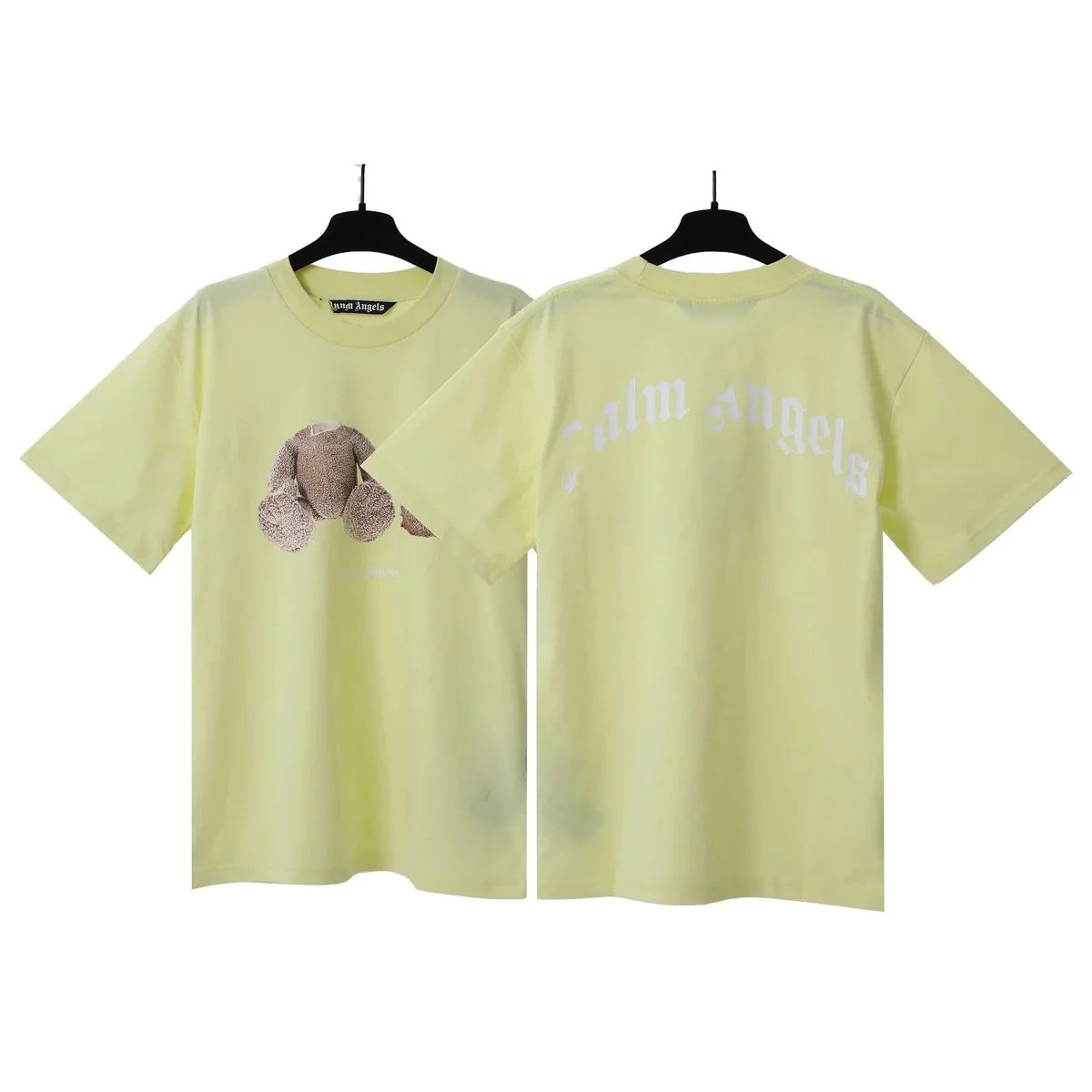 Palm Angels Palm Angels Bear Lemon Yellow T-Shirt Yellow - 1