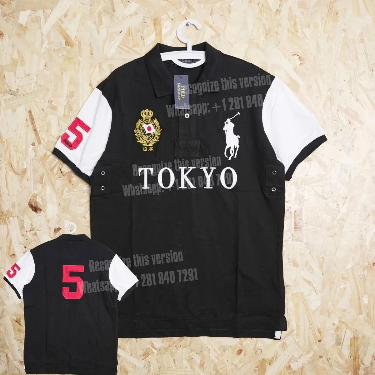 Polo Ralph Lauren Polo Ralph Lauren Tokyo Polo Shirt Black/White Black - 1