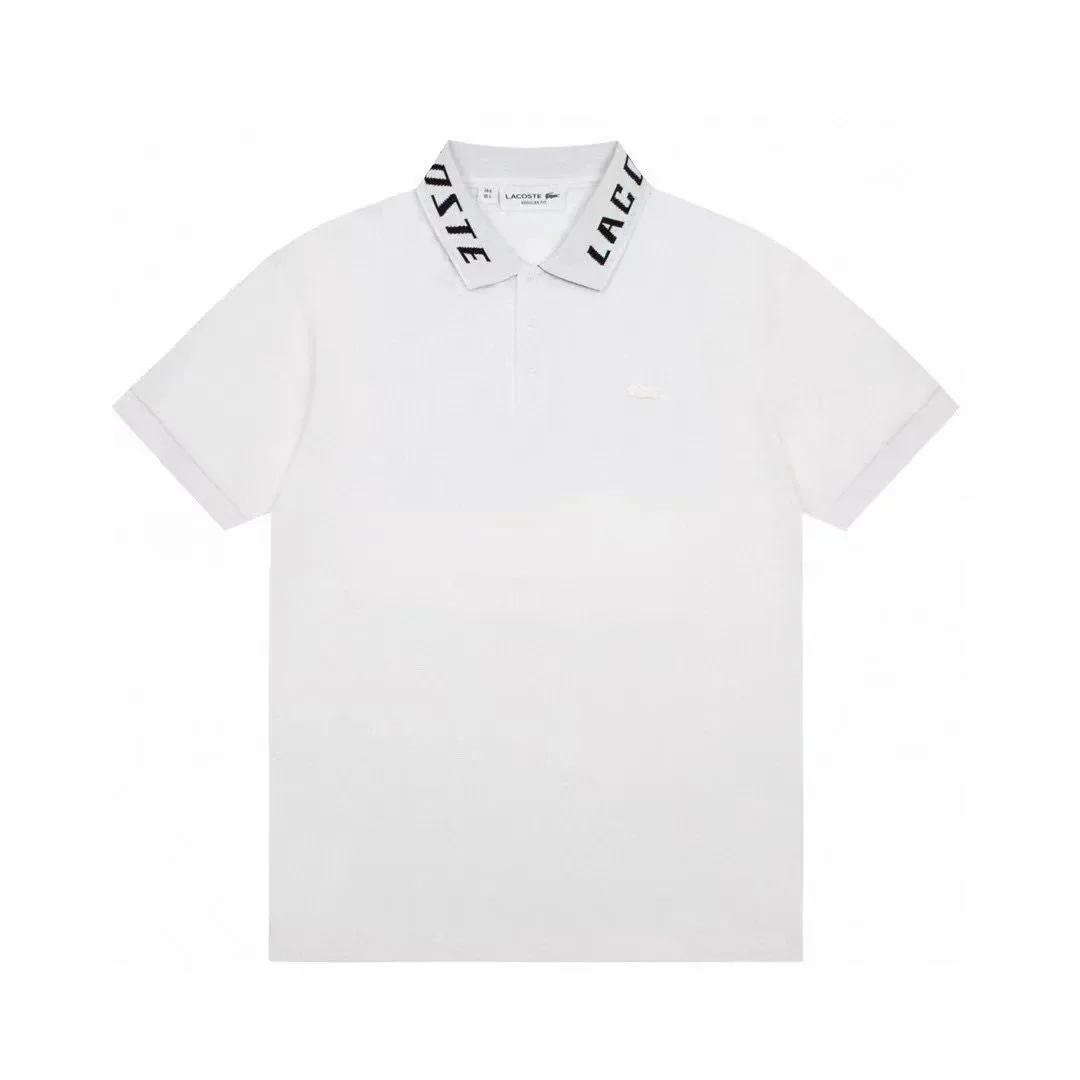 Lacoste Lacoste White Polo Shirt with Embroidered Collar White - 1