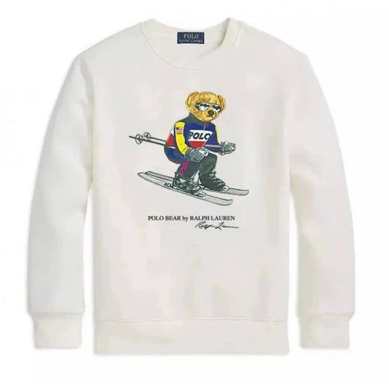 Polo Ralph Lauren Polo Ralph Lauren Polo Bear White Crewneck Sweatshirt White - 1