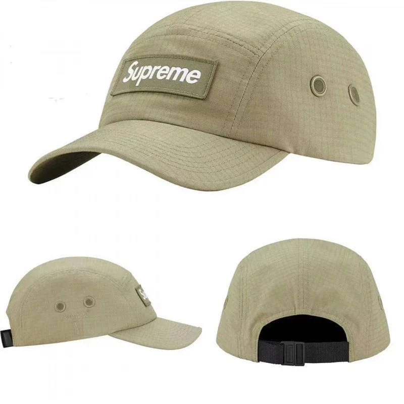 Supreme Supreme Box Logo Khaki Camp Cap Beige - 1