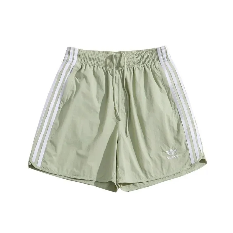 Adidas Adidas Three Stripes Olive Green Shorts Green - 1