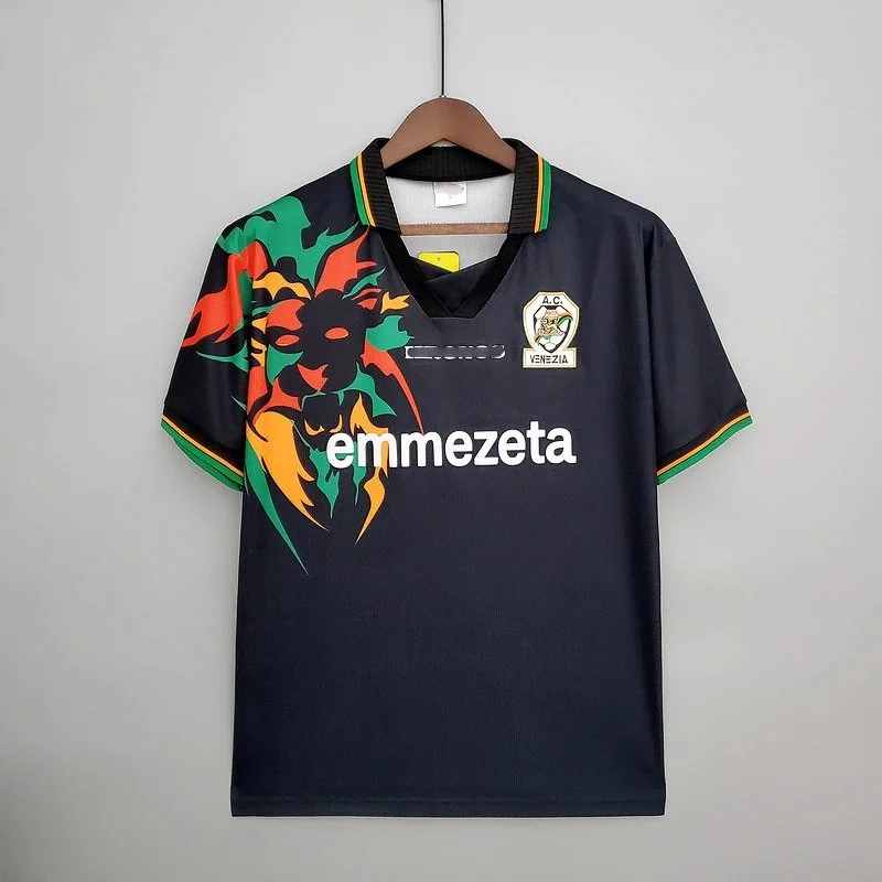 Other Venezia Football Jersey Black with Lion Print Black - 1