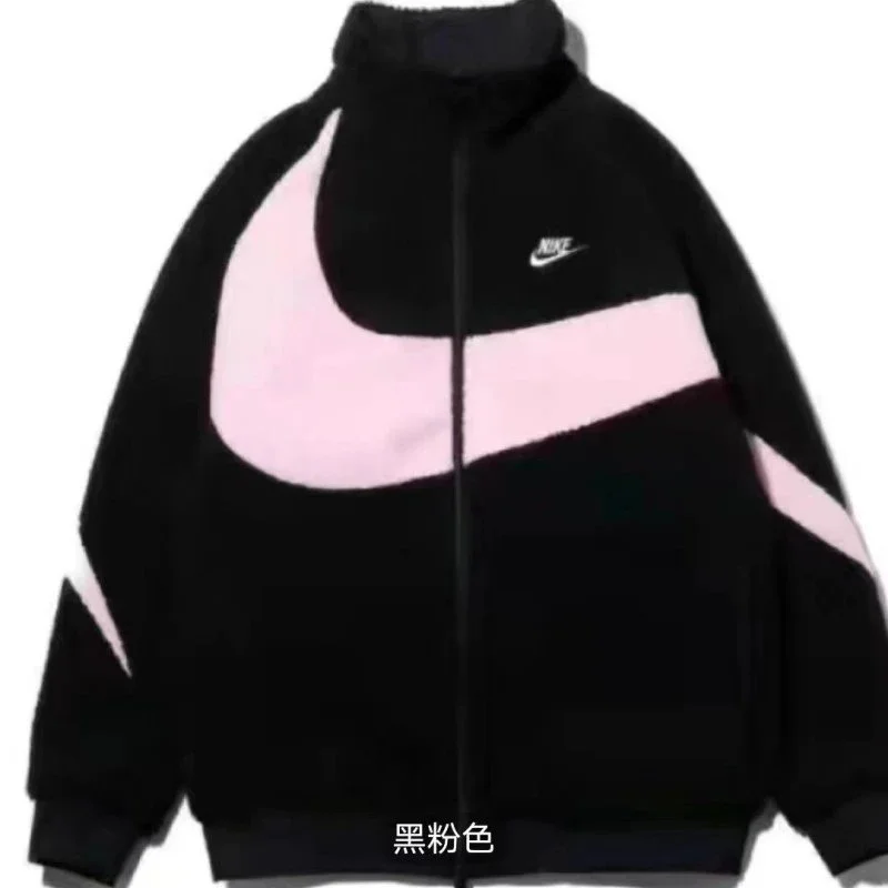 Nike Nike Black and Pink Fleece Jacket Black - 1