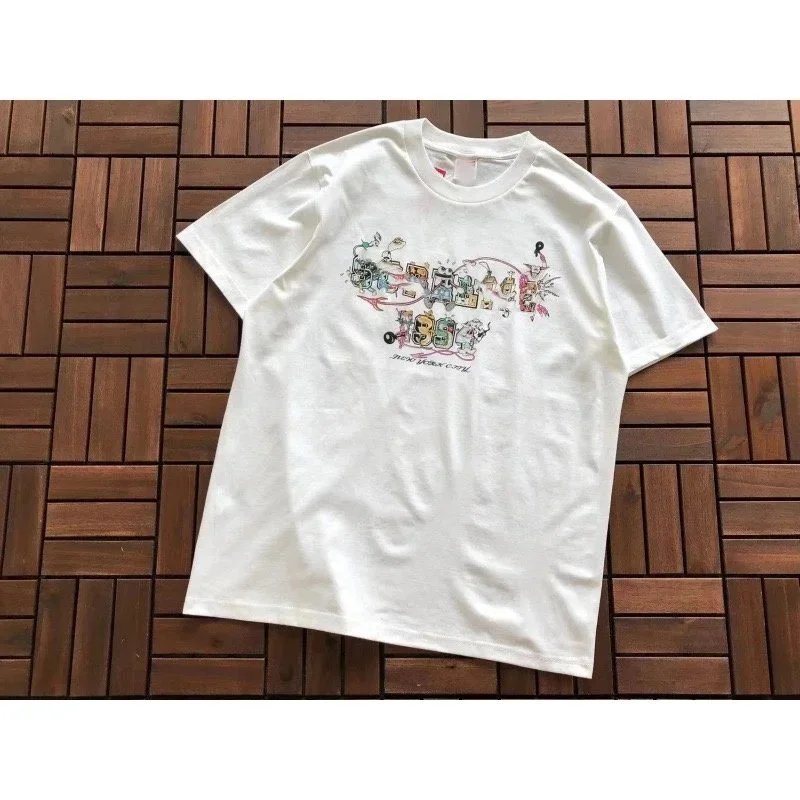 A Bathing Ape A Bathing Ape White New York Cool T-Shirt White - 1