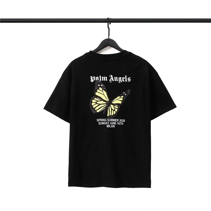 Palm Angels Palm Angels Bear Black Butterfly T-Shirt Black - 1