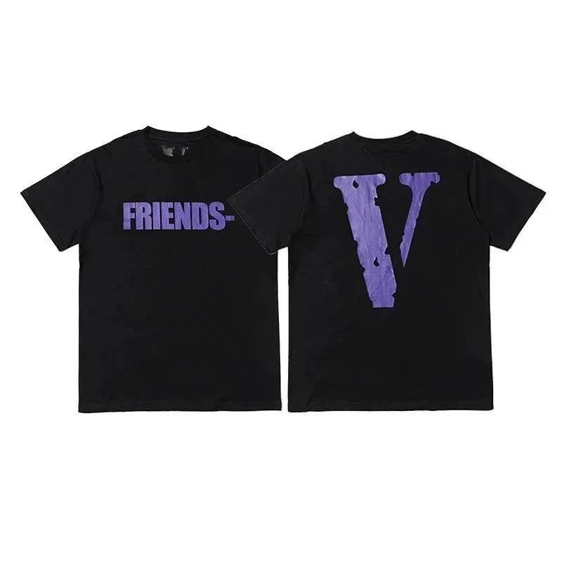 VLONE VLONE Friends V Black T-Shirt Black - 1