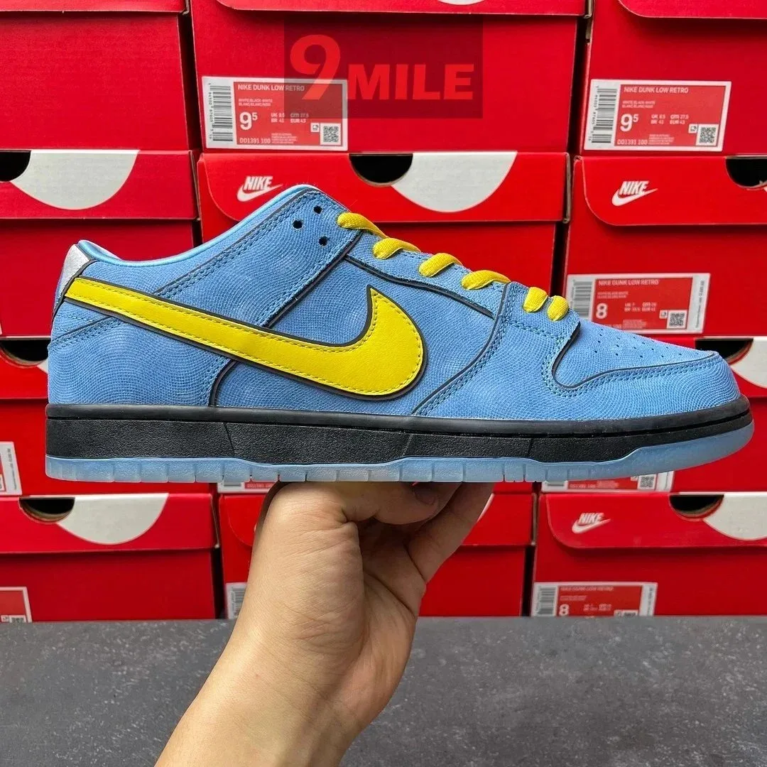Nike Nike Dunk Low University Blue Yellow Sneakers Blue - 1
