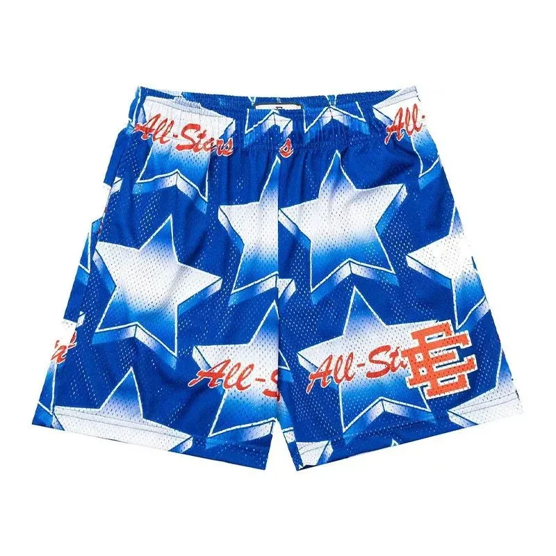 Mitchell & Ness All-Star Inspired Basketball Shorts Blue White Red Blue - 1