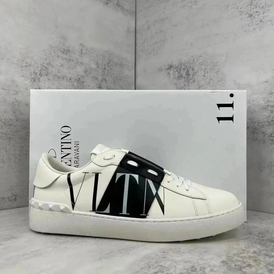 Valentino Valentino VLTN White Leather Sneakers White - 1