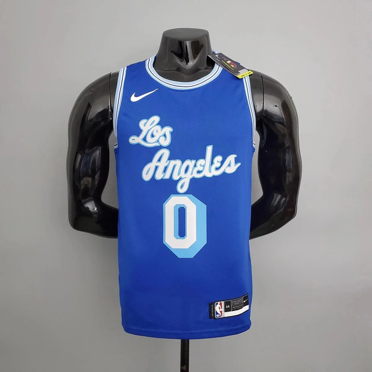Jordan Nike Los Angeles 0 Jersey Blue Basketball Top Blue - 1