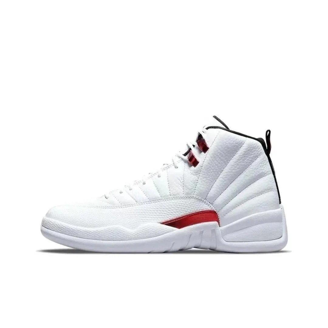 Jordan Nike Air Jordan 12 White/University Red Sneakers White - 1