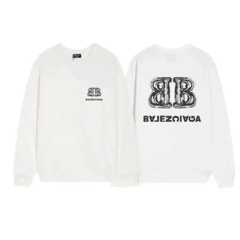 Balenciaga Balenciaga BB Logo Crewneck Sweatshirt White White - 1