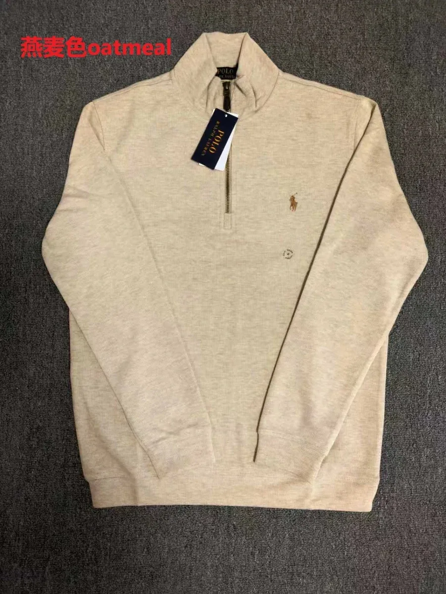 Polo Ralph Lauren Polo Ralph Lauren Oatmeal Half-Zip Sweater Beige - 1