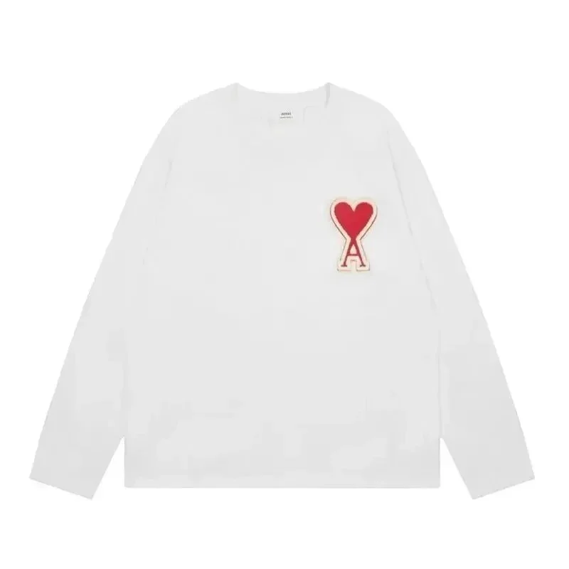 Acne Studios Acne Studios White AM Heart Patch T-Shirt White - 1