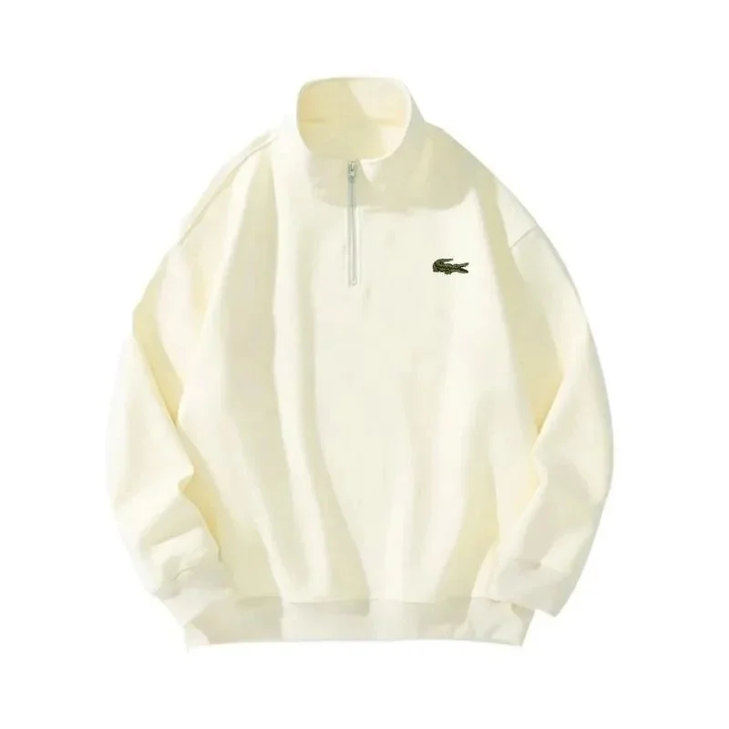 Lacoste Lacoste L.12.12 White Half-Zip Sweatshirt White - 1
