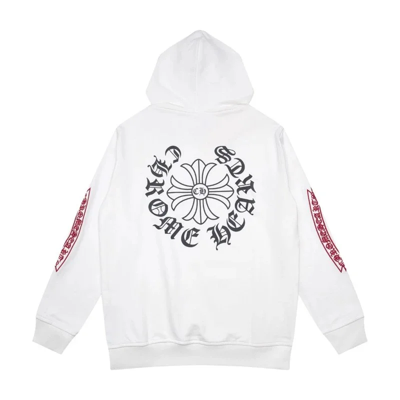 Chrome Hearts Chrome Hearts White Floral Cross Hoodie White - 1