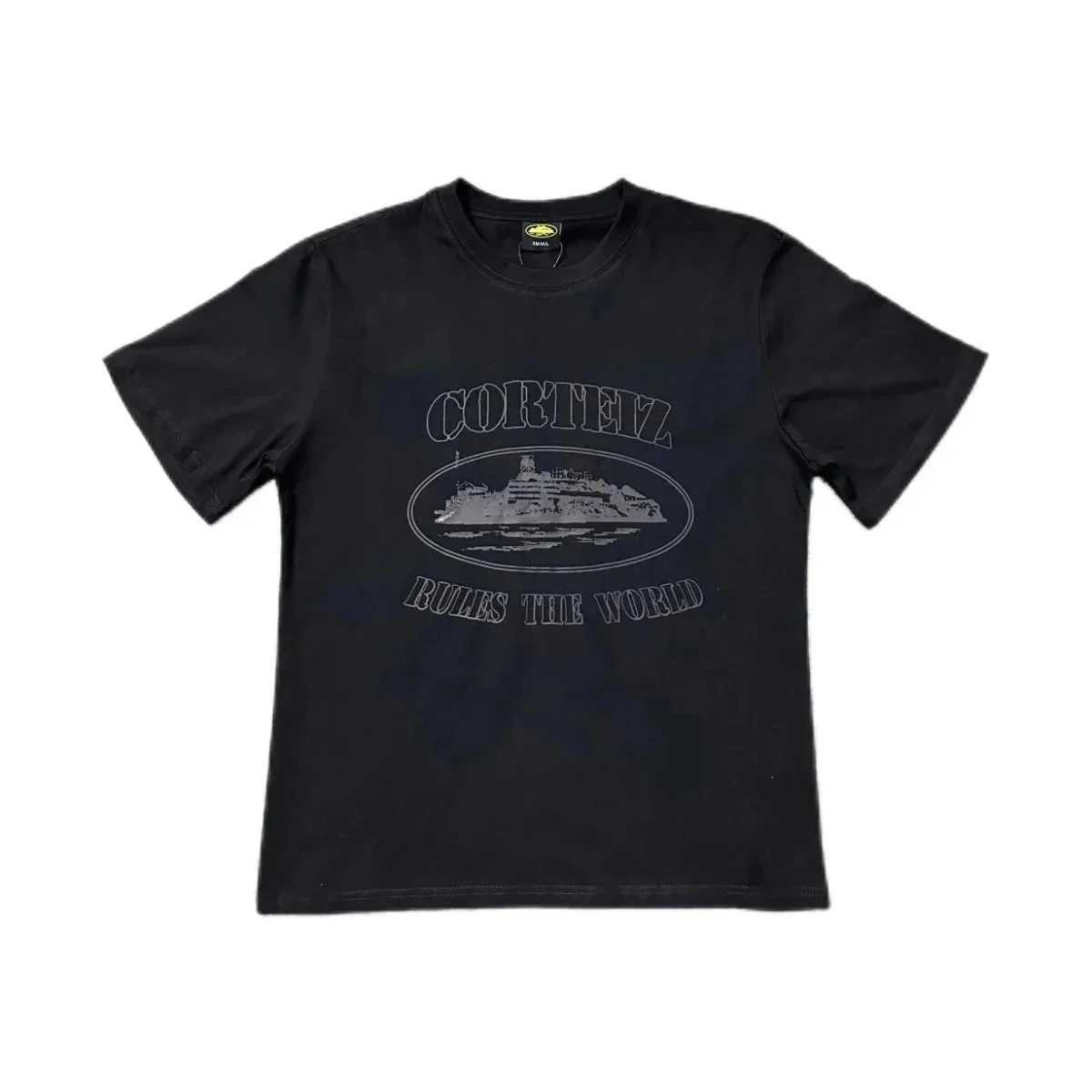 Corteiz Cortez Rules The World Black T-Shirt Black - 1