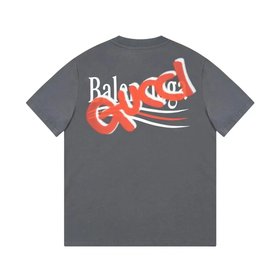 Balenciaga Balenciaga Grey 'Gucci' Print T-Shirt Grey - 1