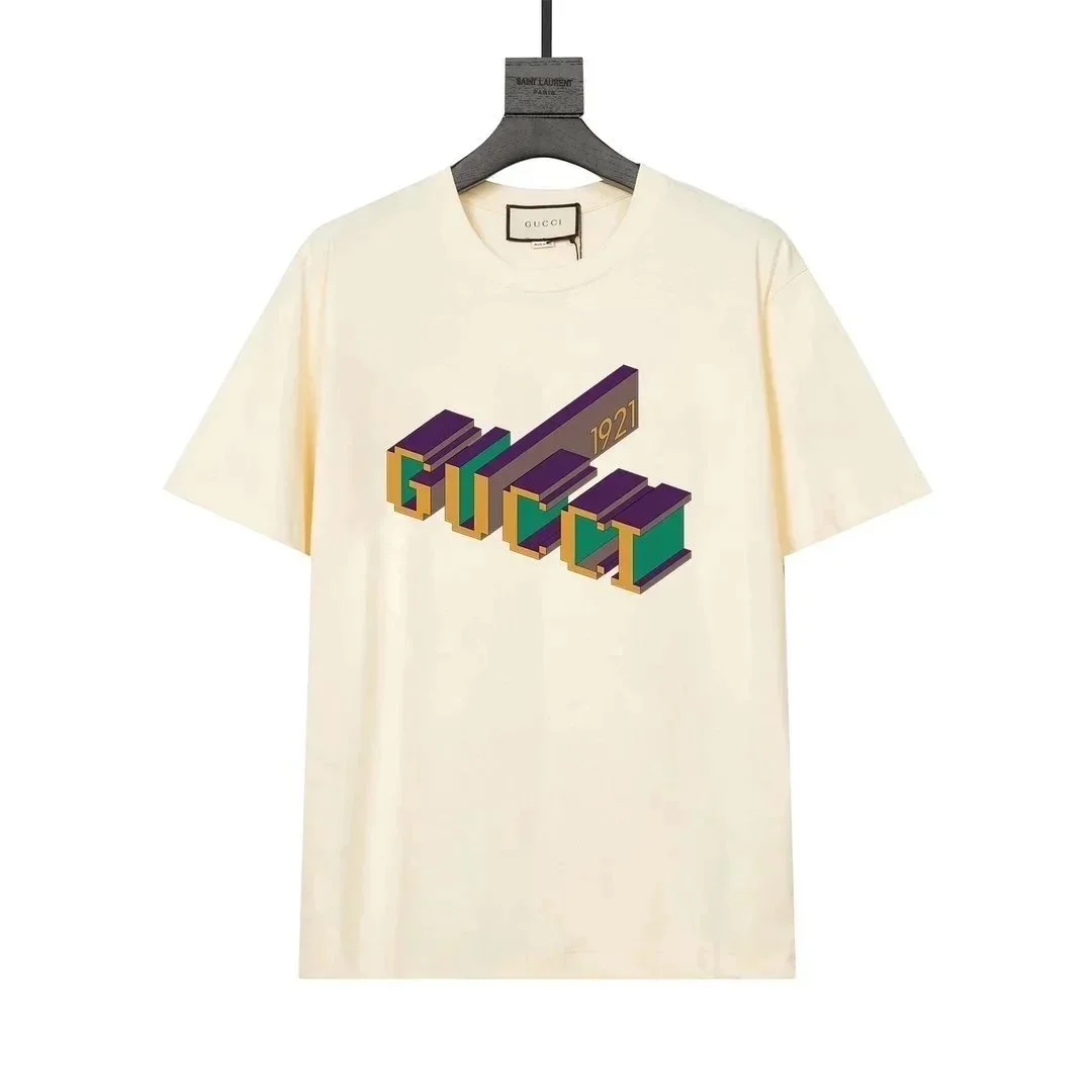 Gucci Gucci 1921 Logo T-Shirt Cream Cream - 1
