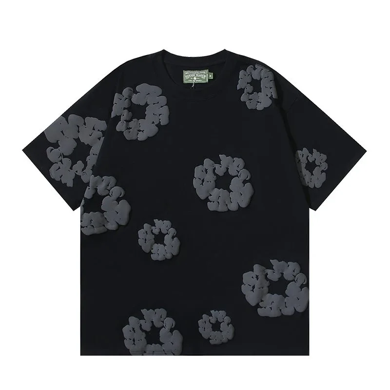 Supreme Unisex Black Cloud Print T-Shirt Black - 1