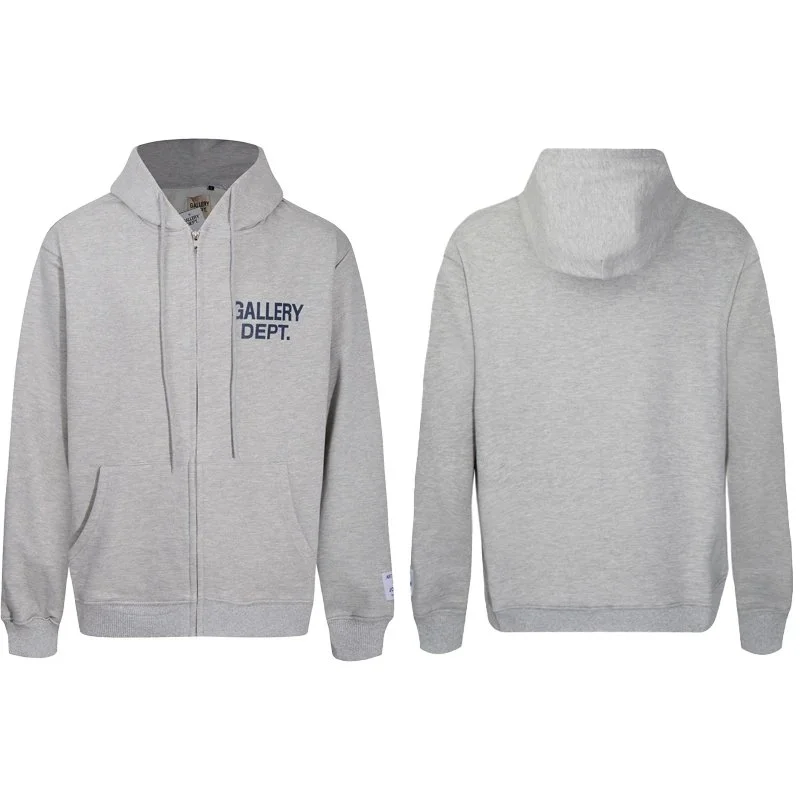 Gallery Dept. Gallery Dept. Art That Kills Grey Zip-Up Hoodie Grey - 1