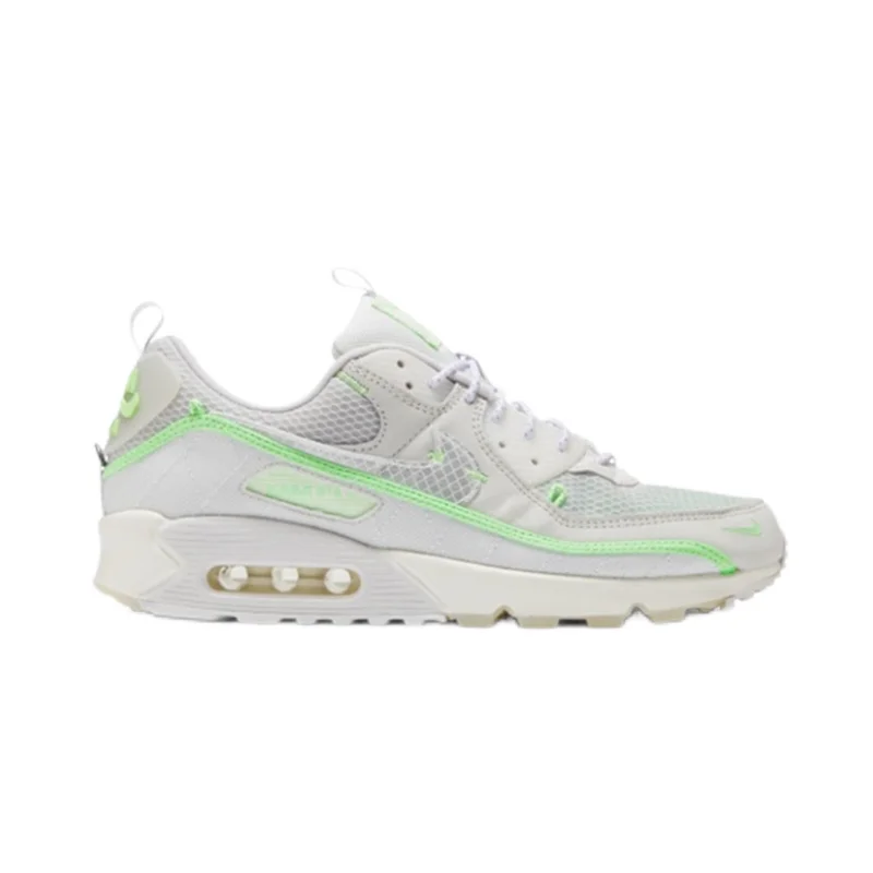 Nike Nike Air Max 90 Triple White Green Sneakers White - 1