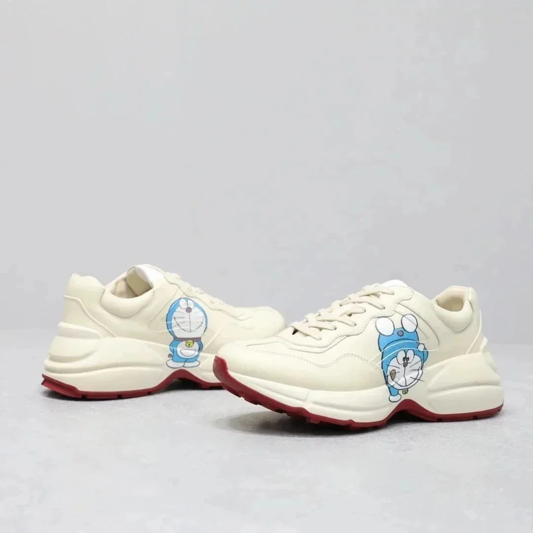 Gucci Gucci Rhyton Doraemon White Sneakers White - 1