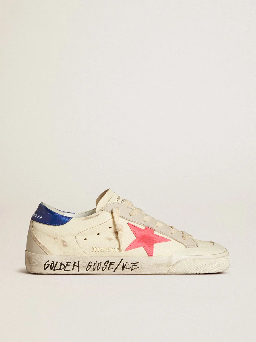 Golden Goose Golden Goose Super-Star White Pink Star Sneakers White